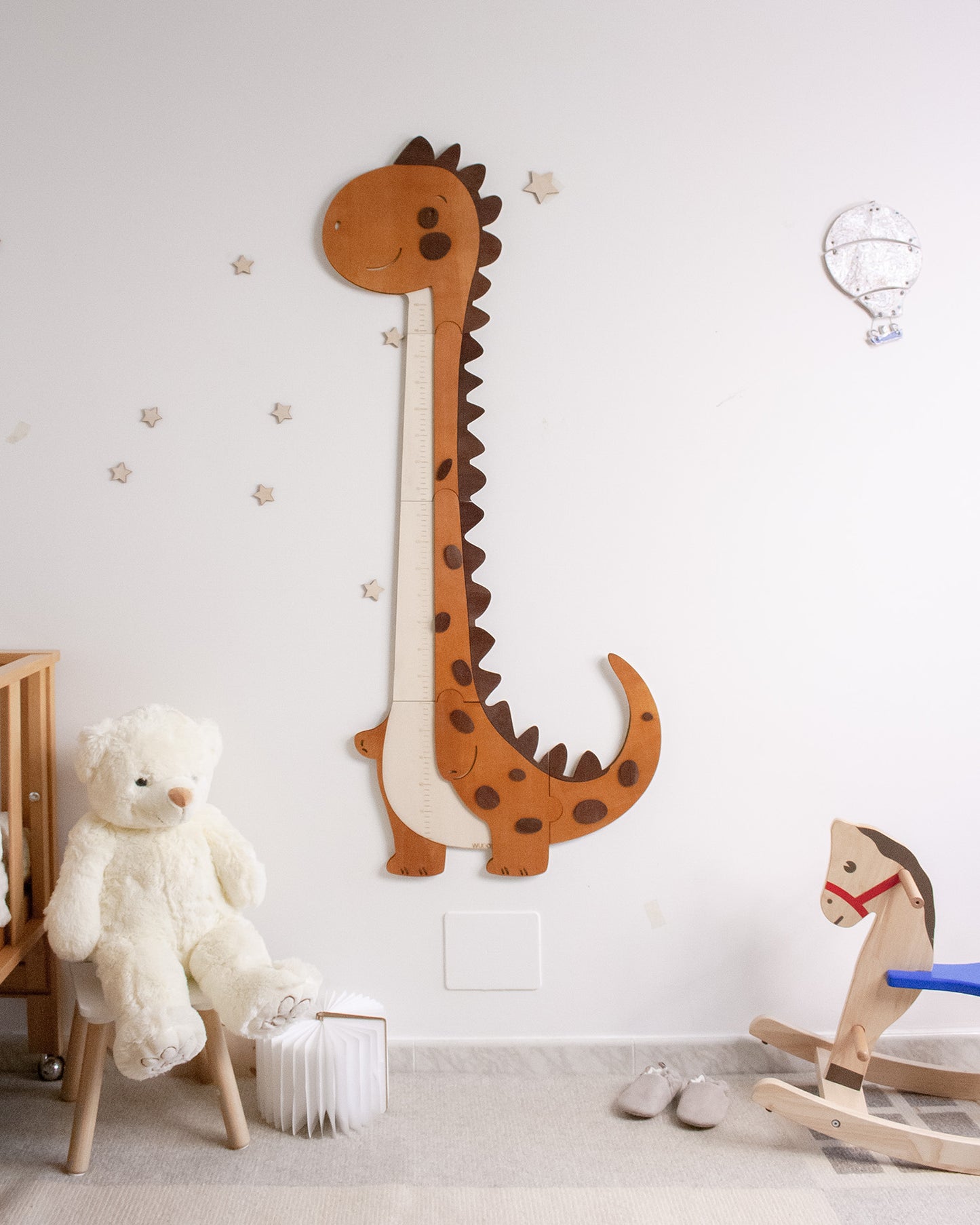 Metro Crescita Legno Brontometro | Segna Altezza Bambini