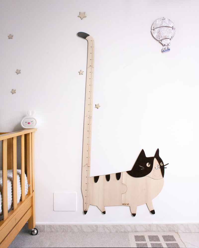 Metro crescita Bettina la Gattina — gatto in legno