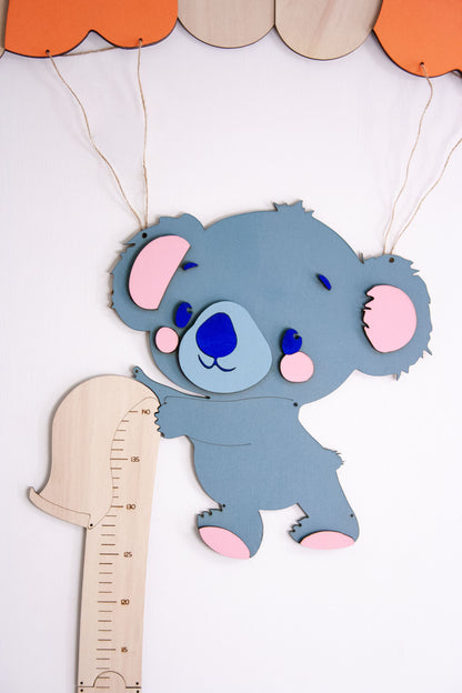 Metro Crescita Legno Alice l'esploratrice | Segna Altezza Bambini