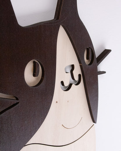 Metro Crescita Legno Bettina la Gattina | Segna Altezza Bambini