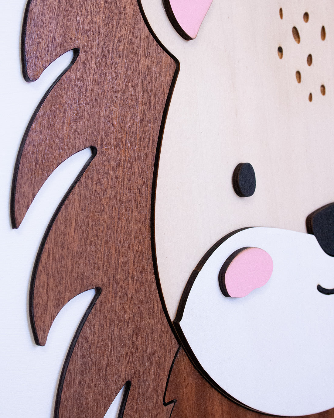 Metro Crescita Legno Leone Burlone | Segna Altezza Bambini