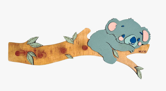 Appendiabiti in legno Maka – Koala sul ramo | Tra le Fronde