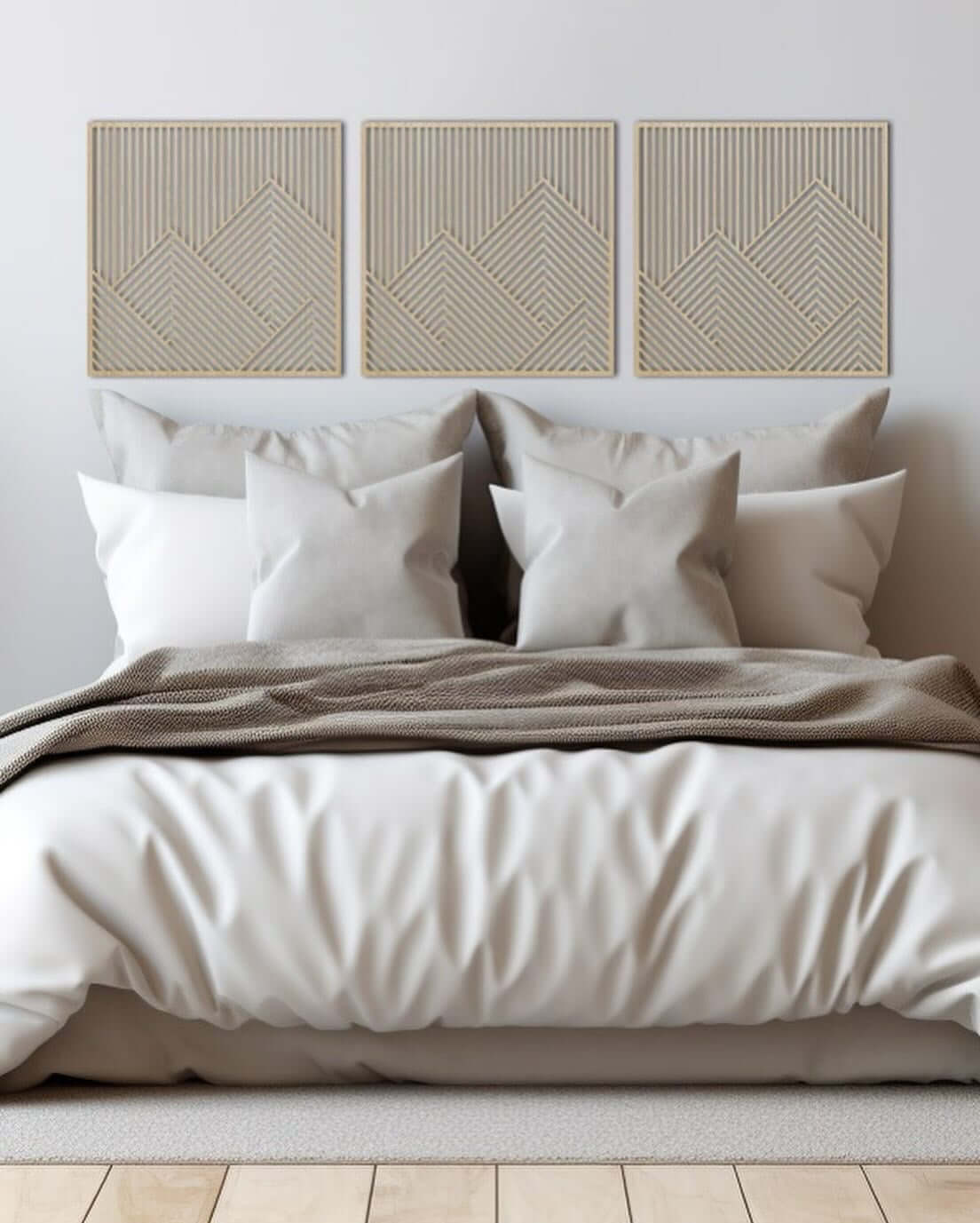 Montagne - Trittico quadri in legno